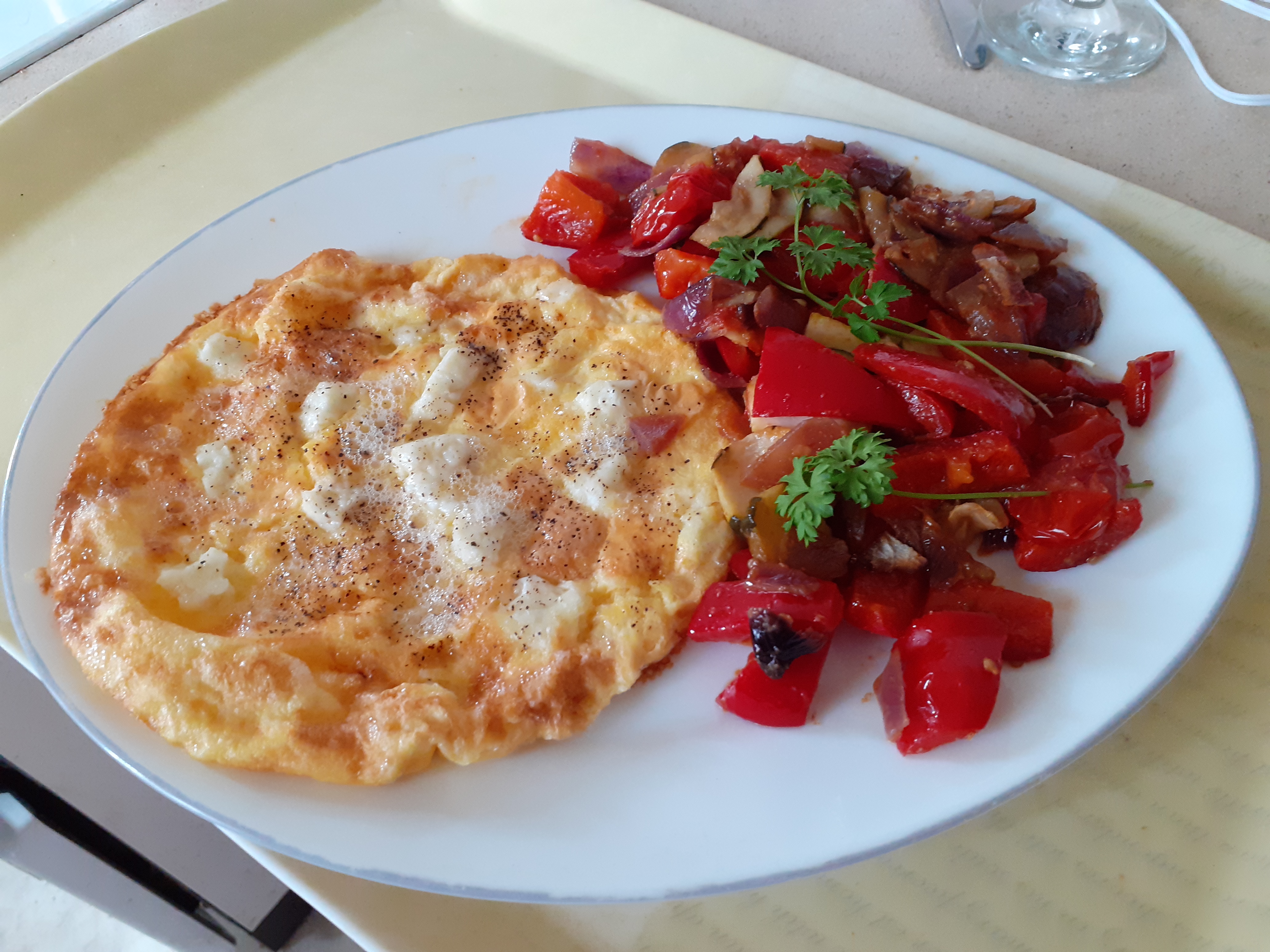 Egg Frittata with Feta Cheese