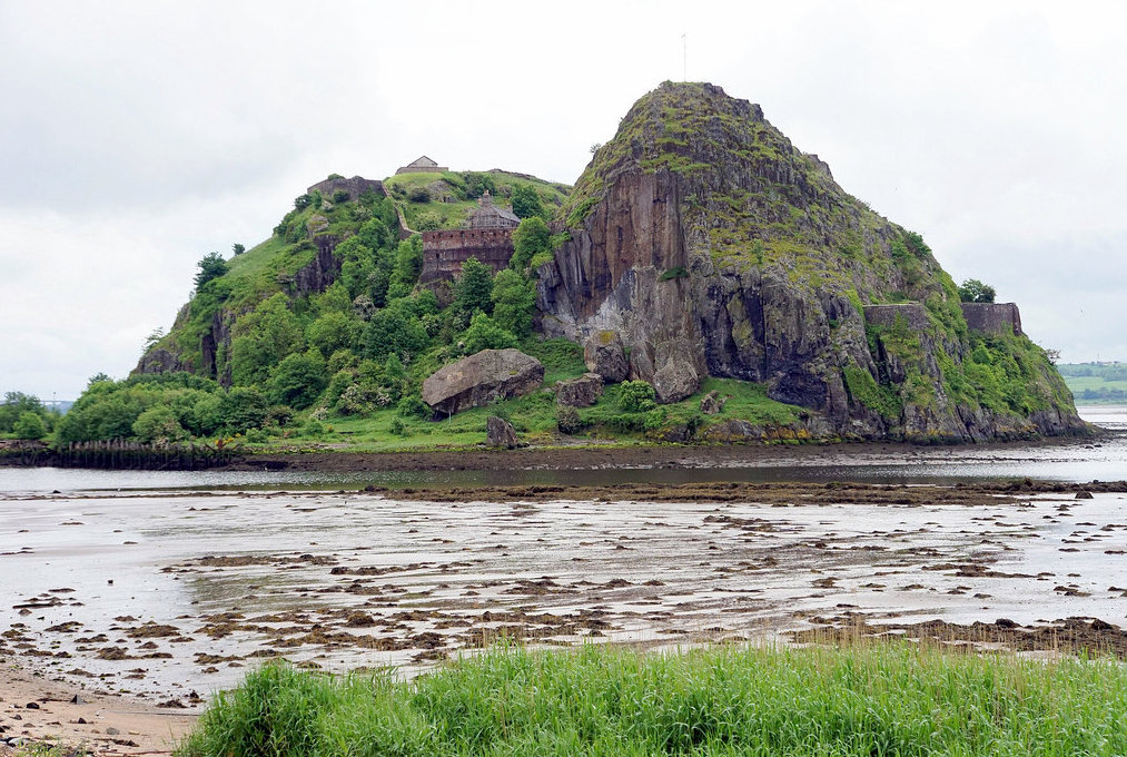 Looking across the River Clyde to Dumbarton Rock