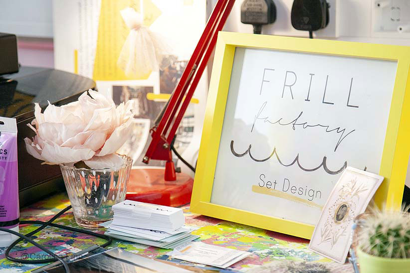 Frill Factory sign and logo