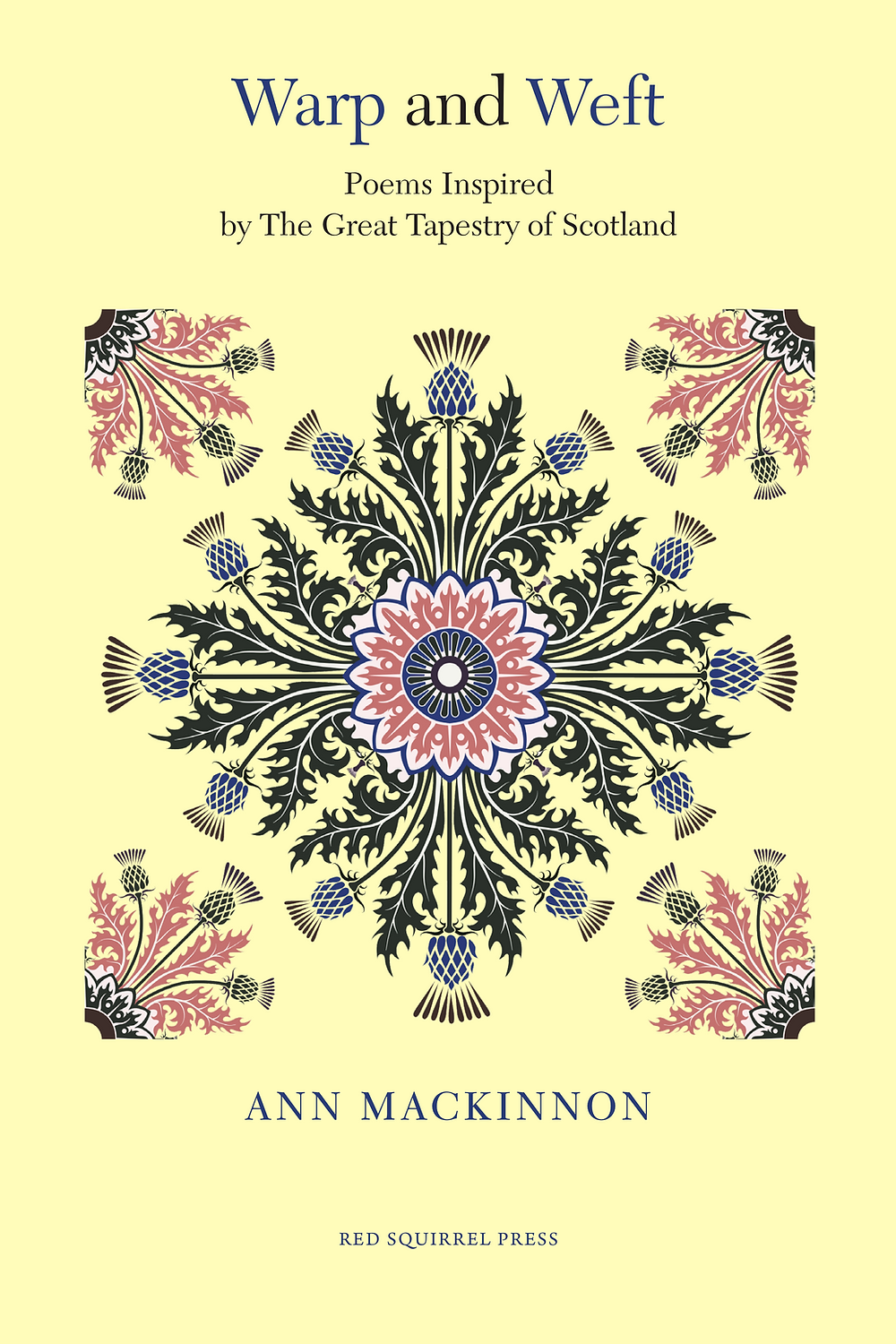 a photo of the cover of Ann's book 'Warp and Weft'