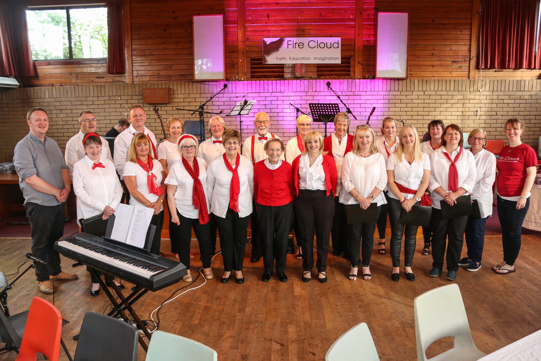 Image of Big Happy Noise choir performing Pre-Covid.