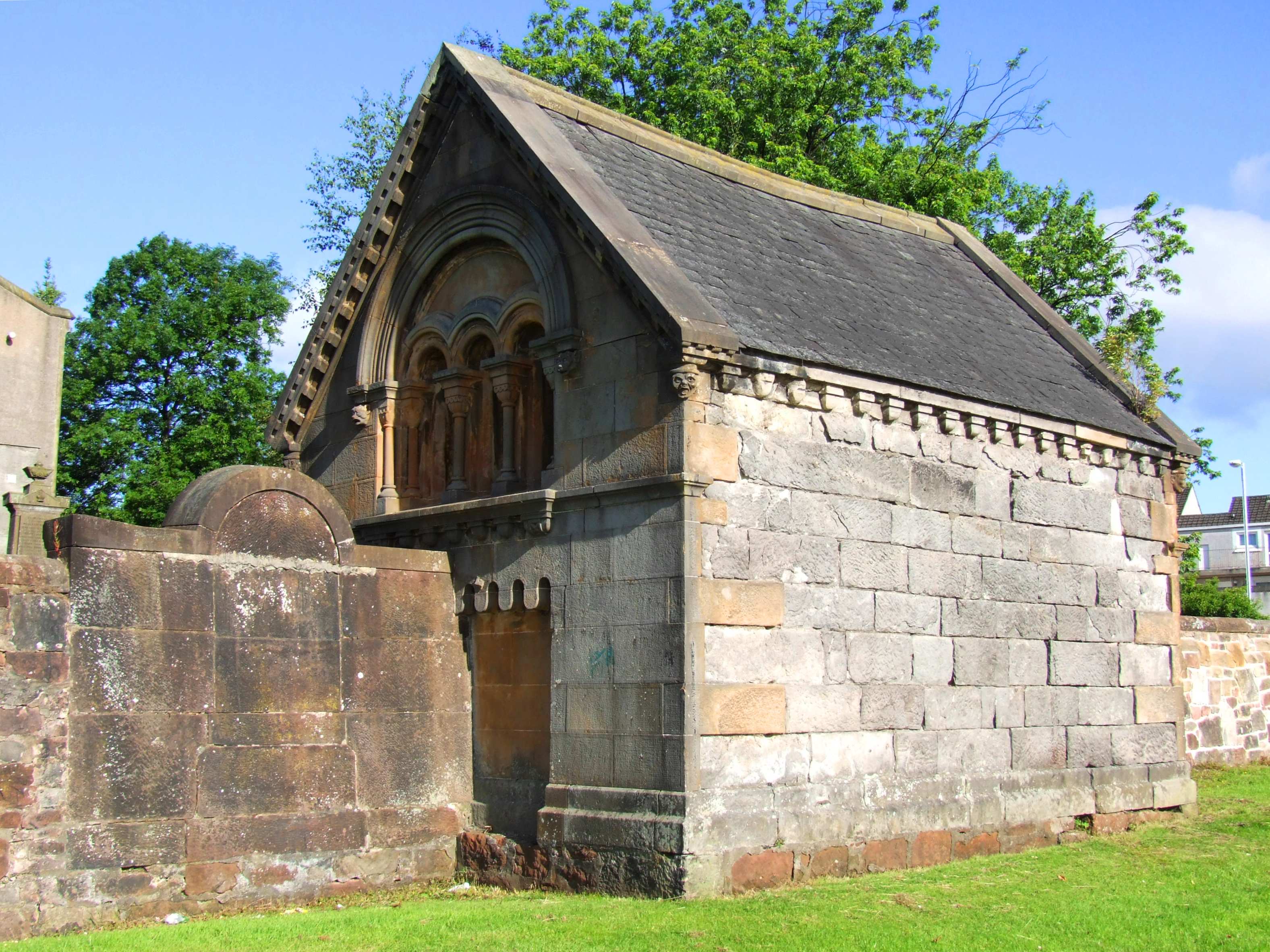 Rear facade of building