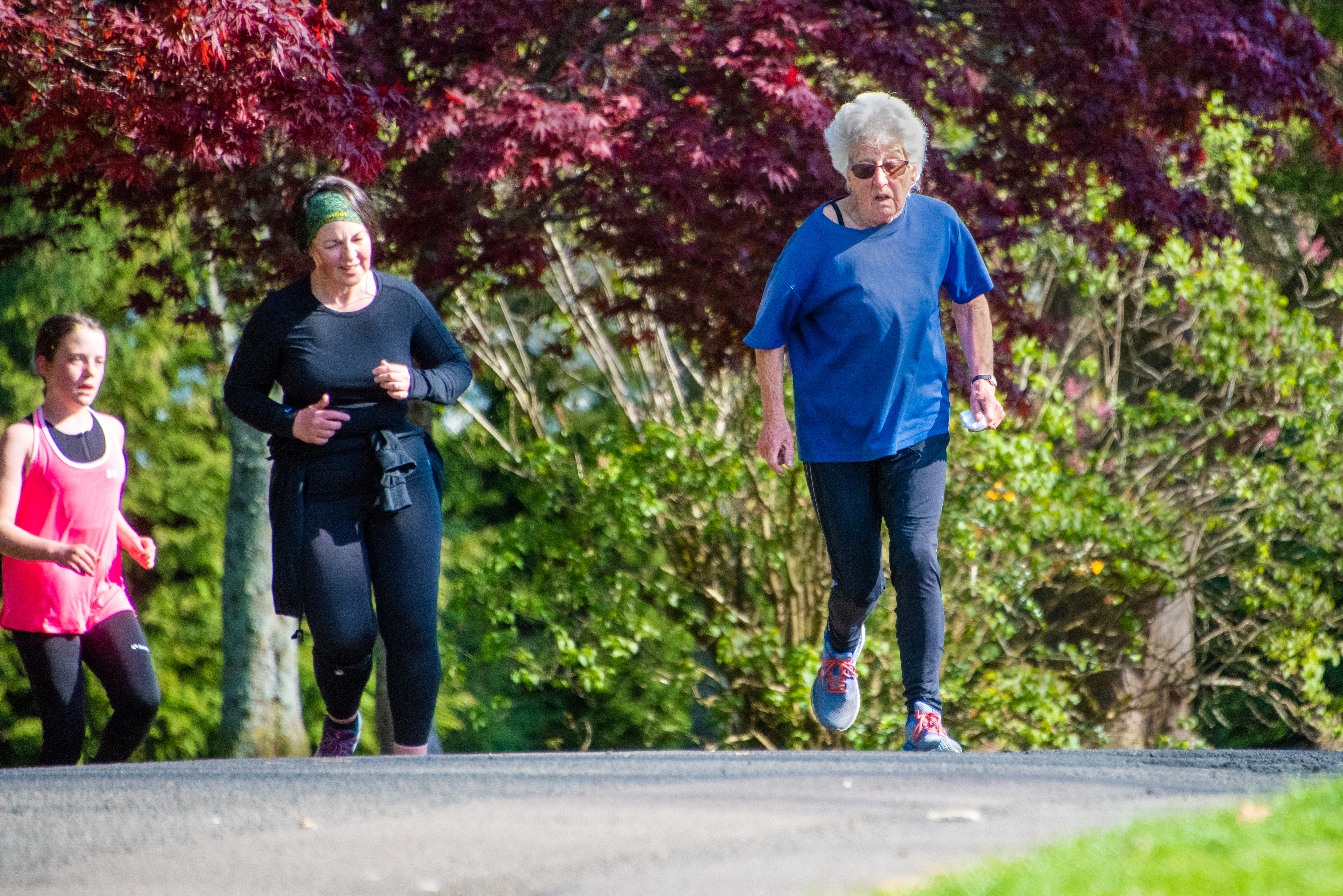 Rose Harvie, one of the older runners