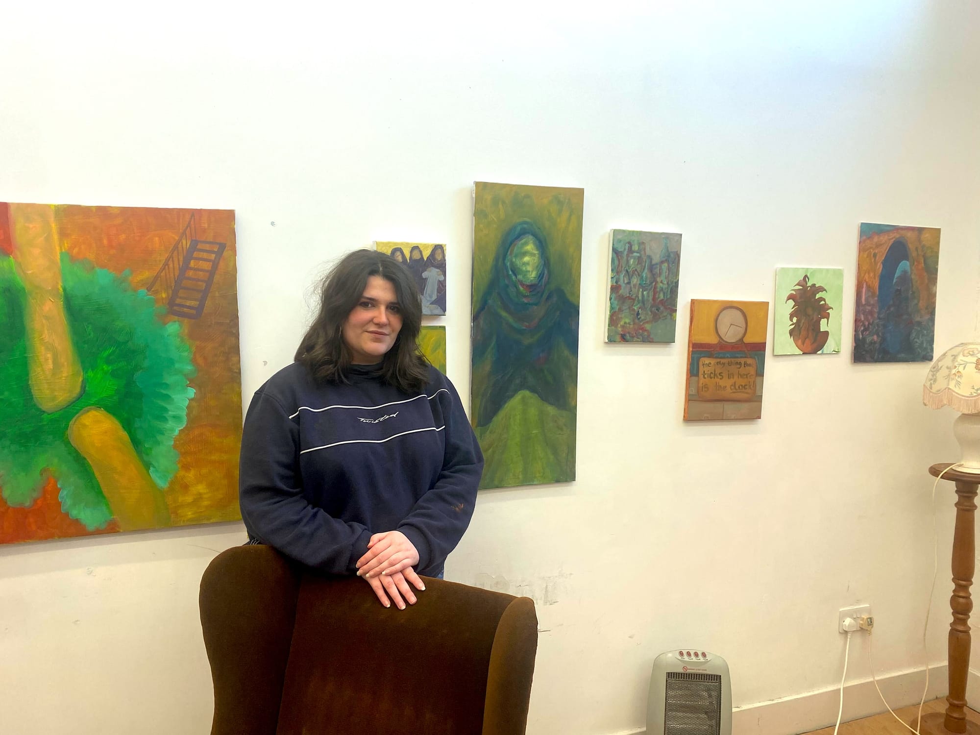 Katie in her Dundee studio