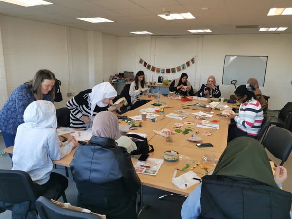 Banner exhibition & creative workshop with Isaro and Clydesider